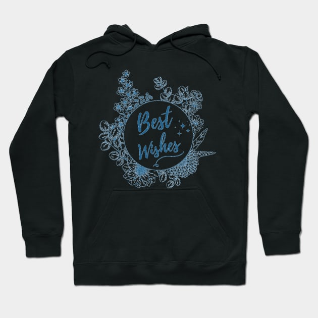 Best Wishes Hoodie by Honu Art Studio